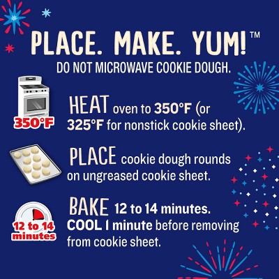 Pillsbury Ready-to-Bake Salute to Service Flag Shape Sugar Cookie Dough - 9.1oz/20ct