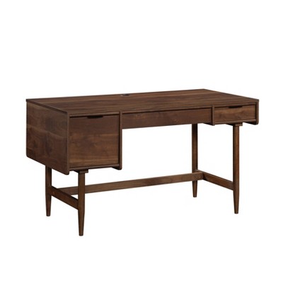 Sauder Clifford Place Desk: Mid-century Modern, Keyboard Shelf, Tapered ...