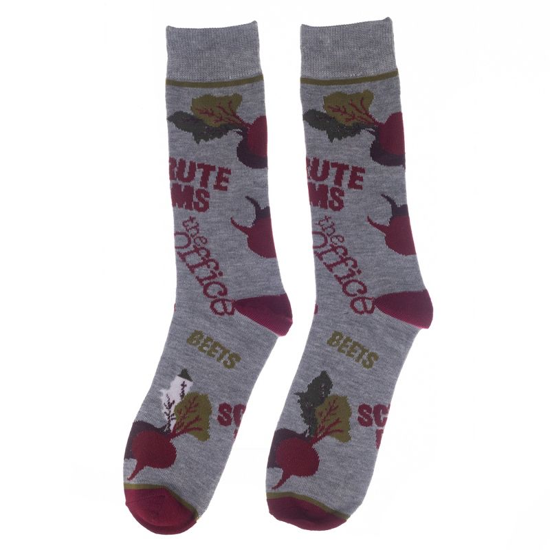 The Office TV Series Casual Crew Sock 3-pack set for Men in Novelty Dunder Mifflin Box, 2 of 7