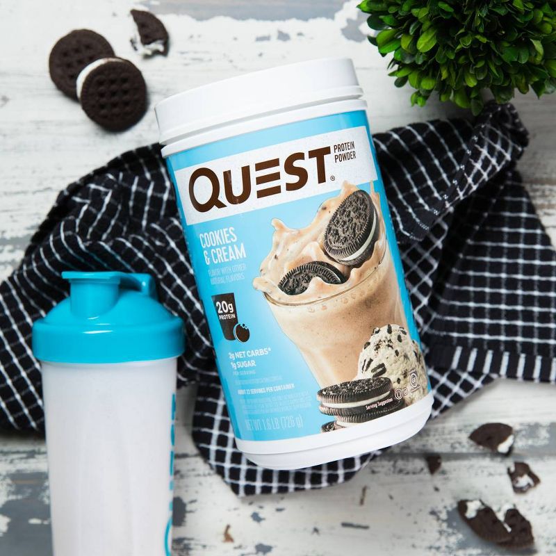Quest Nutrition Protein Powder - Cookies &#38; Cream - 25.6oz, 3 of 8