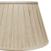 Vynxaria Box Pleat Lampshades 11.5x18 Inches, Slant Oatmeal - 2 of 4