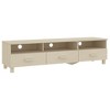 vidaXL TV Stand HAMAR Honey Brown 62.2 in.x15.7 in.x15.7 in. Solid Wood Pine - 2 of 4