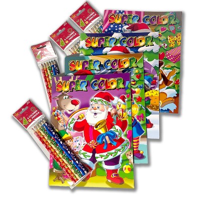 Three Little Twigs: Christmas Coloring Books 8pc Bundle - Ages 3+