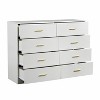 MOEPISY Modern White 8-Drawer Dresser for Bedroom - Ample Storage Wide Chest of Drawers, Sturdy & Safe - 2 of 4