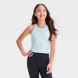 Girls' Strappy Crop Tank Top - All In Motion™ - 1 of 3