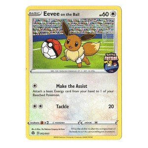 Pokemon Futsal 2020 Promo Sealed Pack Trading Card | Eevee on the Ball - 1 of 4