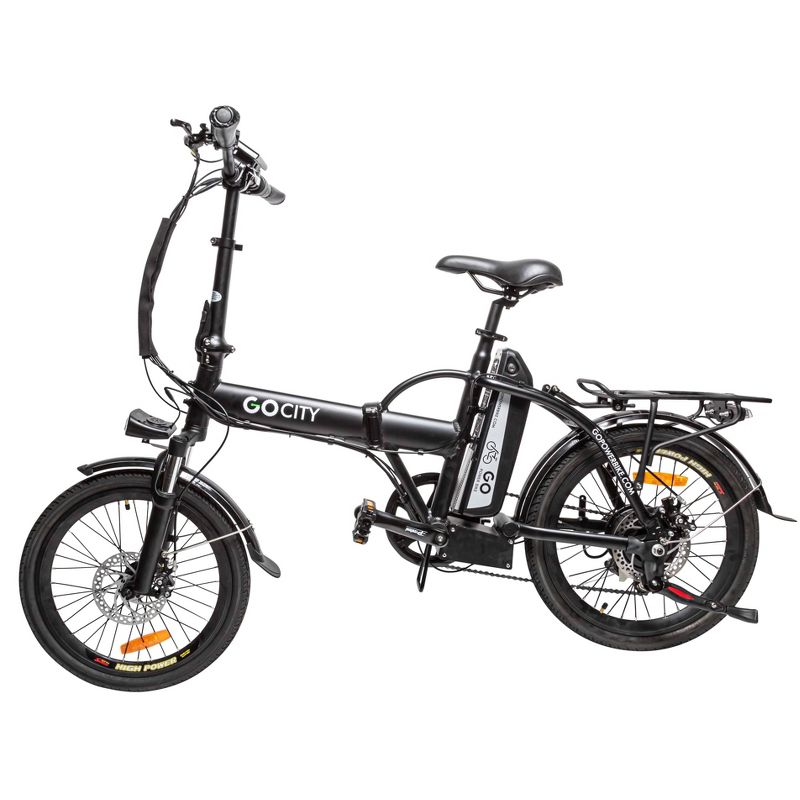 Go Power Bike 20&#34; Go City Foldable Step Over Electric Bike - Black, 4 of 12