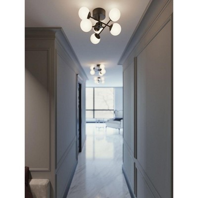 AFX Pearl 5 - Light Semi-Flush Mount in  Black