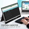 Manufacturer Refurbished - ViewSonic Portable 1080p Monitor VG1655 15.6" USB C with 60W Power and mini HDMI  (CR) - 2 of 4