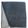 HomeRoots 55" X 70" Dark Gray And White Cotton Blend Woven Chevron Plush Throw Blanket with Fringe - 4 of 4