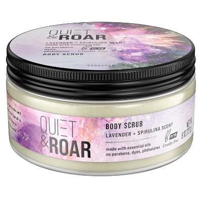 Quiet &#38; Roar Lavender &#38; Spirulina Body Scrub made with Essential Oils - 8oz