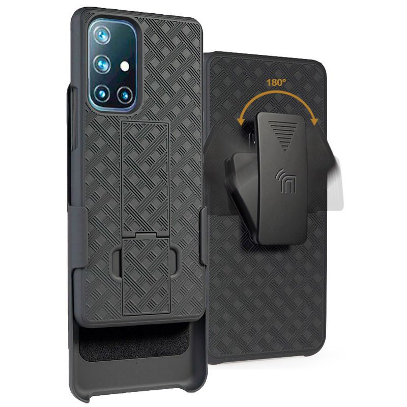 Nakedcellphone Case with Stand and Belt Clip Holster for OnePlus 9 Pro - Black, 1 of 11