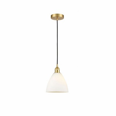 Edison Dome - 1 Light Cord Hung Mini Pendant In Industrial Style-10.25 Inches Tall and 7.5 Inches Wide