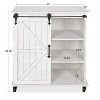Kate and Laurel Cates Rectangle Wood Kitchen Cart, 30x15x34, White - 2 of 4