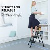 Folding step ladder,steel ladder with wide anti slip pedals,lightweight,with handles,versatile for home and office use - 4 of 4