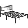 Yaheetech Modern Metal Platform Bed Frame with Headboard - 2 of 4