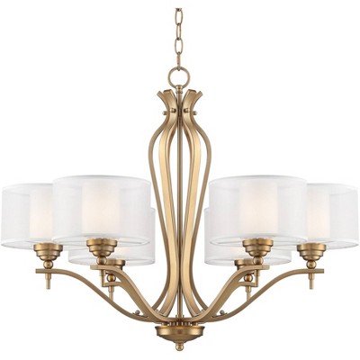 Stiffel Parlene 31" Wide Gold 6-Light Chandelier