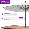 PURPLE LEAF Patio Umbrella Outdoor Table Umbrella Aluminum Frame Market Umbrella Sun Umbrella with 8 Sturdy Ribs - 3 of 4