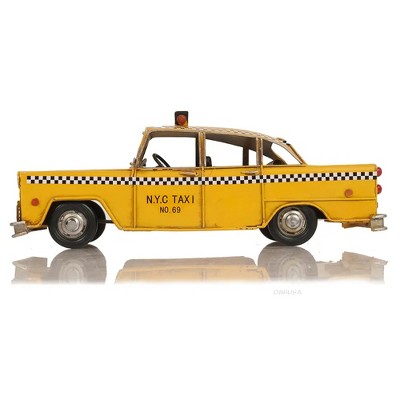 Classic New York City Taxi Model 5" – Vintage Yellow Cab Old Modern Handicrafts