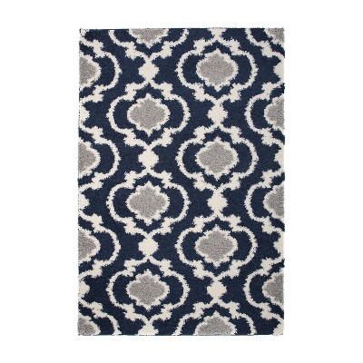 World Rug Gallery Cozy Moroccan Trellis Shag Area Rug