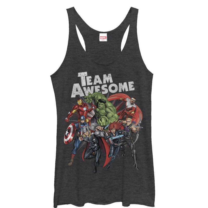 Women's Marvel Avengers Team Awesome Racerback Tank Top, 1 of 4