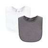Hudson Baby Drooler Bib with Waterproof Lining, Gray Orange, One Size - 4 of 4