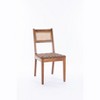 VYNXARIA Rattan Leather Woven Strips Kitchen Dining chair,Living Room Side Chairs 18 Inch£¬set of 2 - 3 of 4
