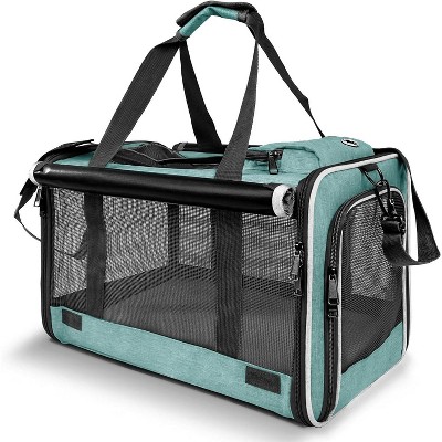 Pet Carrier for Large Cats, Soft-Sided Cat Carrier for Medium Big Cats and Puppy up to 20lbs, Washable Dog Carrier Privacy for Home Outdoor Travel