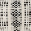 14X36 Inch Hand Woven Geo Diamond Pillow Black Cotton With Polyester Fill by Foreside Home & Garden - 3 of 4