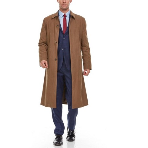 Men's 'Renny' Full-length Belted Raincoat Taupe main image 1