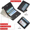 BEAFUP Small Wallets for Women -- RFID Blocking Bifold Genuine Leather Wallet with Zipper Coin Purse and 11 Card Slots for Daily Use,Travel - 4 of 4