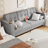 83'' Couches for Living Room, Small Sofa with Convenient Side Pockets, Comfy Teddy Couch with Cup Holders and Storage Armrests - 2 of 4