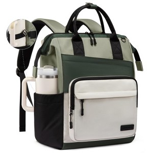 Laptop Backpack for Women, 15 Inch Travel Backpack for Work College Business, Water Resistant Teacher Nurse Bag - 1 of 4