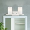 Livex Lighting Astoria 2 - Light Vanity in  Brushed Nickel - 4 of 4