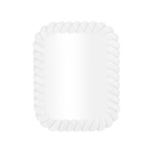 Unique Bargains Twisted Square Shape Desktop Cosmetic Mirror 1 Pc - 1 of 3