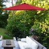 Costway 10FT Patio Solar Umbrella LED Patio Market Steel Tilt W/Crank Outdoor OrangeBlue New - 4 of 4