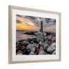 Stupell Industries Lighthouse Bay at Sunset Framed Print Under Glass - 2 of 4