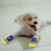 Unique Bargains Dog Socks Non-Slip Stars Pattern Paw Protection and Traction Blue Yellow 4 Pcs - 4 of 4