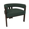 NicBex Modern Accent Chair,Teddy Upholstered Living Room Chair with Open Back,Set of 2 Barrel Dining Chair for Dining Room/Bedroom - 2 of 4