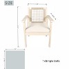 Moda Furnishings 2pcs Acacia Wood Patio Outdoor Single Sofa With Beige Cushions - 4 of 4