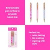Yoobi Barbie 3pk Ballpoint Pen Retractable, School Supplies - 4 of 4