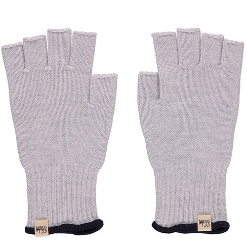 Minus33 Merino Wool Lightweight - Fingerless Gloves Ash Gray L