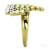 Slickblue Women’s Heart-Shaped Gold Stainless Steel Ring, Multicolor Synthetic Crystal, Polished Finish, size 5–9 - 4 of 4