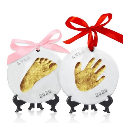 KeaBabies Baby Handprint Footprint Ornament Keepsake Kit Cherish
