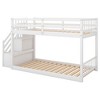 NicBex Twin Over Twin Bunk Bed with Double Safety Guardrail,Loft Bed with Storage Stairs,Modern Bunk Beds,Noise Reduced Bunk Beds for Bedroom - image 2 of 4