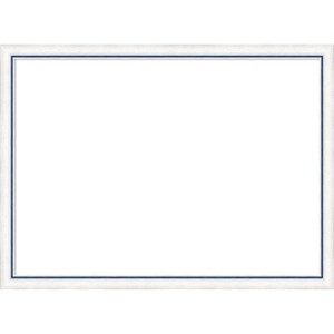 Amanti Art Morgan White Blue Framed Dry Erase Magnetic Board - 1 of 4