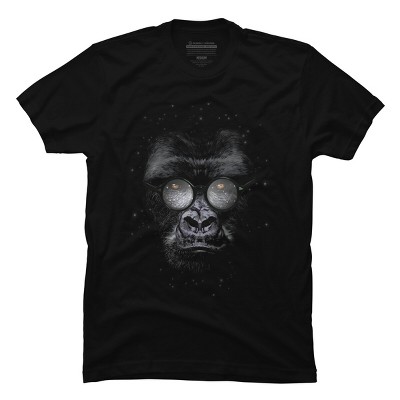 Men's Design By Humans Nerd Gorillaz By ikaruz T-Shirt