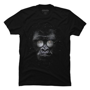 Men's Design By Humans Nerd Gorillaz By ikaruz T-Shirt - 1 of 4