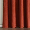 Lush Décor Prima Velvet Solid Light Filtering Back Tab/Rod Pocket Window Curtain Panels Set - 4 of 4