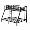 VYNXARIA Black Metal Twin XL and Queen Size Bunk Beds for Teens and Adults, Space - Saving Design - 4 of 4